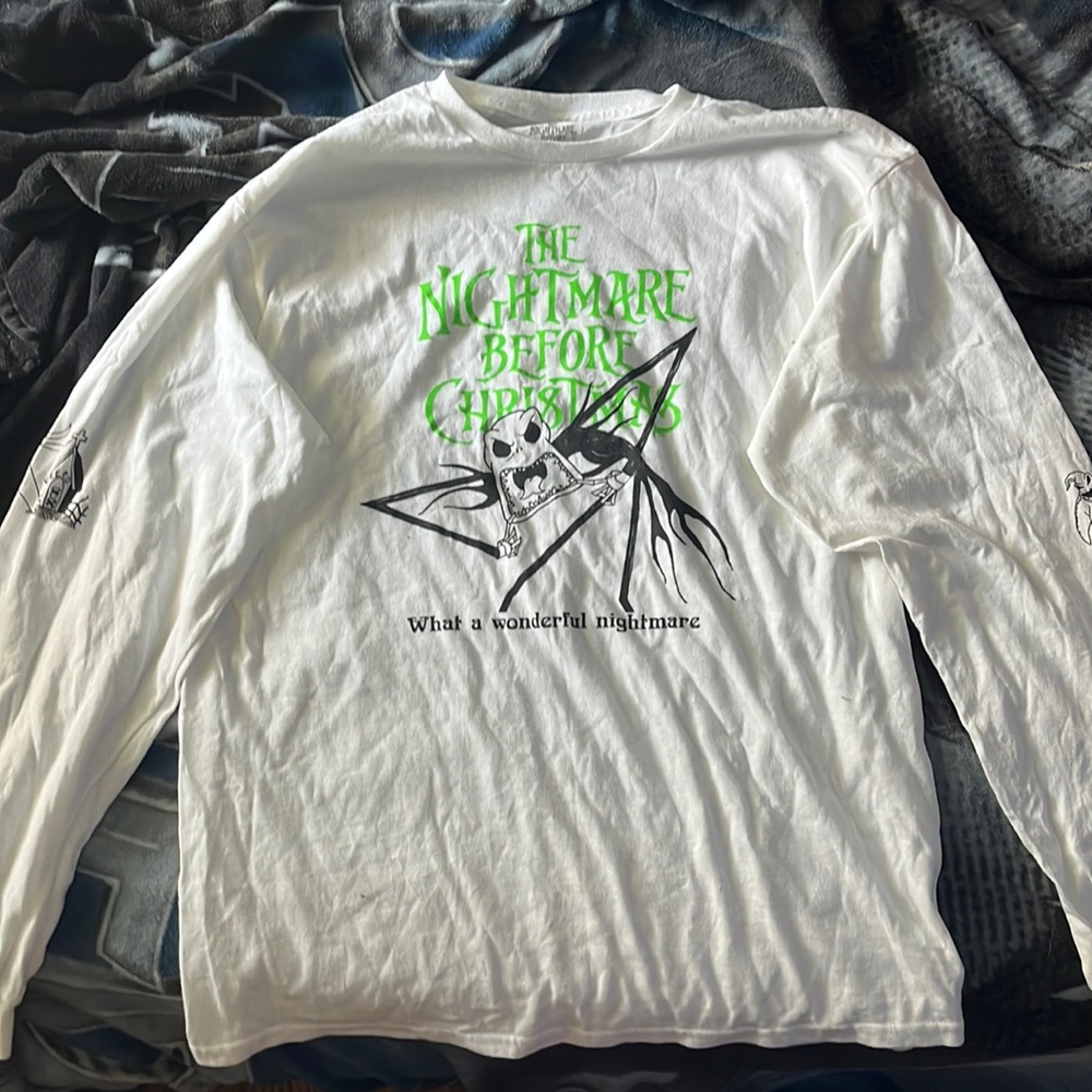 Nightmare Before Christmas Longsleeve, Never worn, 100% cotton